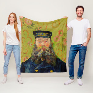 Couverture Polaire Van Gogh Postman. Art de l'impressionnisme de port