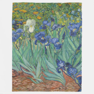 Couverture Polaire Van Gogh Vintage Irises Fleece