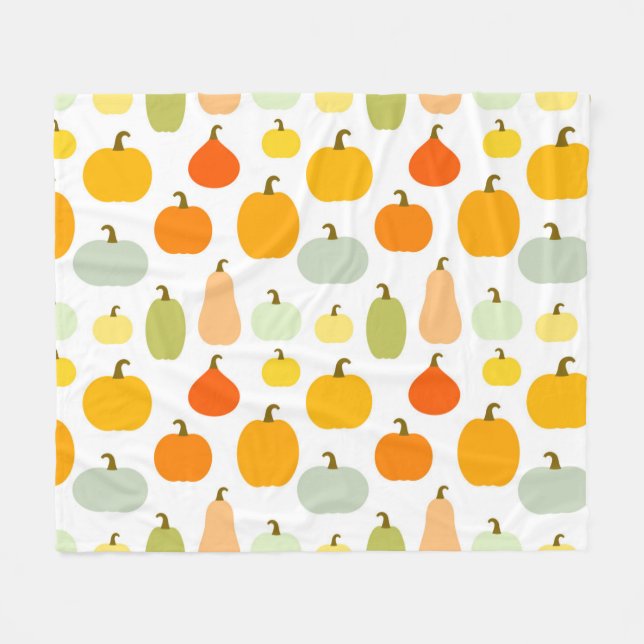 Couverture Polaire Variétés citrouilles motif (Devant (Horizontal))