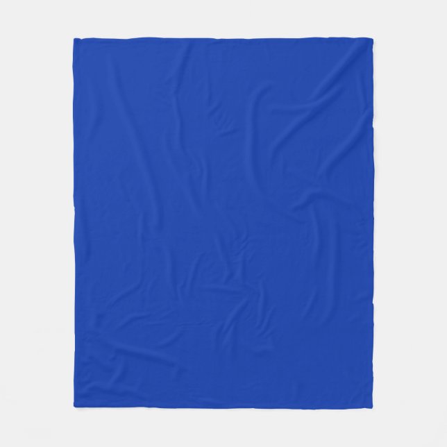 Couverture Polaire "VBRANT Blue" PERSONNALISABLE (Devant)