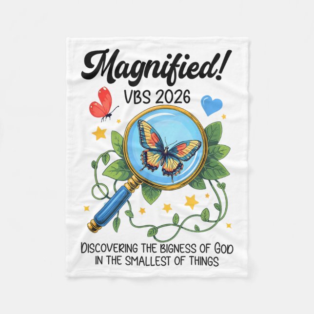 Couverture Polaire Vbs 2026 Papillon Agrandi Découvrant Le (Devant)