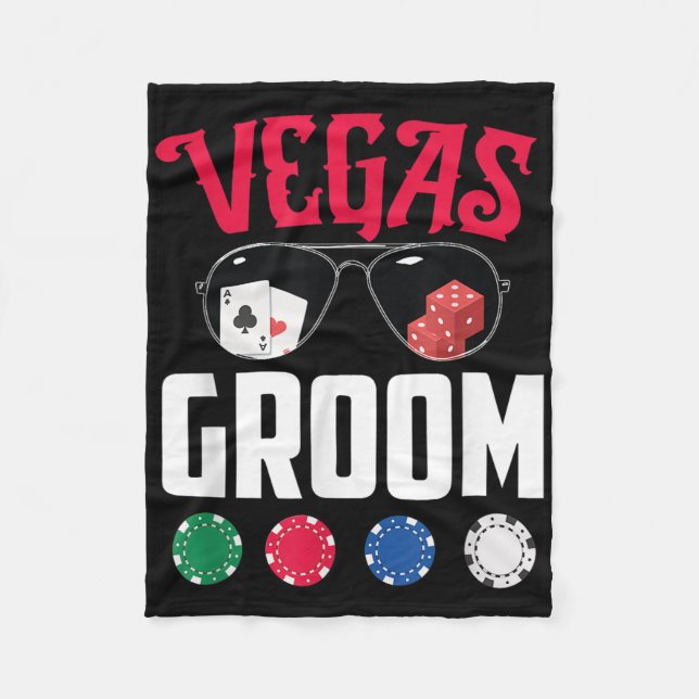 Couverture Polaire Vegas Groom Bride Fiançailles Vegas Bachelorette P (Devant)