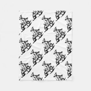 Couverture Polaire Vélo et cavalier simples de Motorcross
