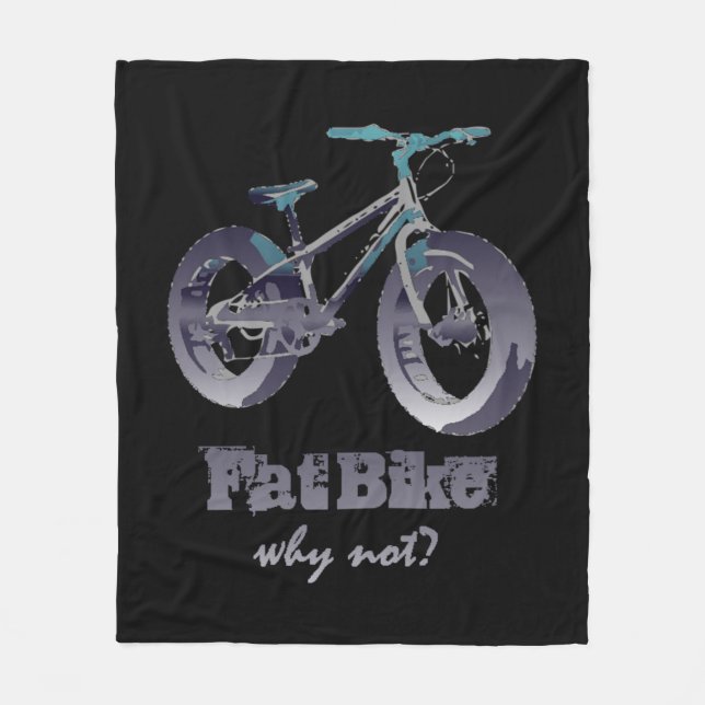 Couverture Polaire Vélo gras Pourquoi pas Motivational Citation avec  (Devant)