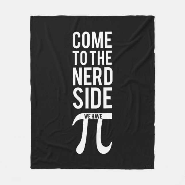 Couverture Polaire Venez au côté nerd (Devant)