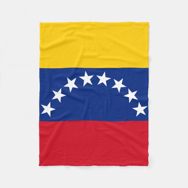 Couverture Polaire Venezuela : drapeau patriotique vénézuélien (Devant)