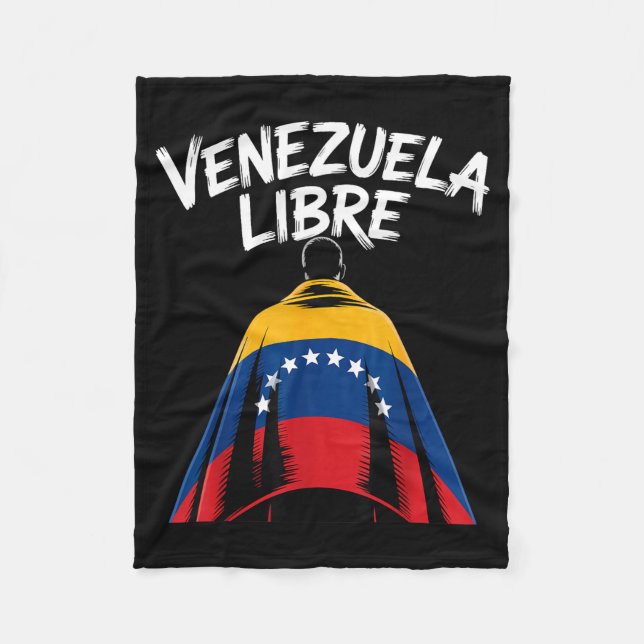 Couverture Polaire Venezuela Libre 2026 Drapeau Venezuela  (Devant)
