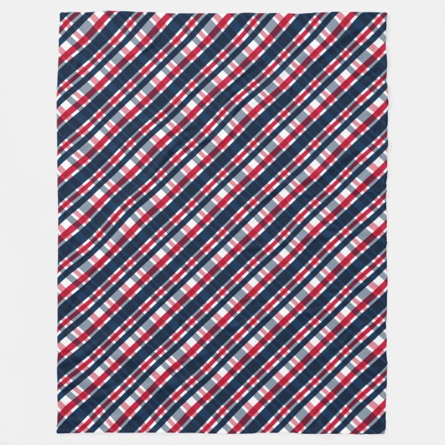 Couverture Polaire Ventilateur de sports Washington bleu blanc rouge  (Devant)