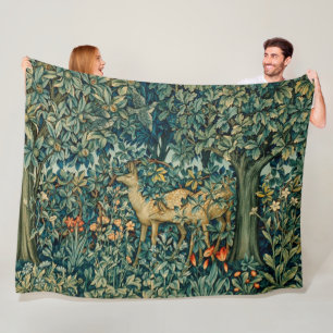 Couverture Polaire VERDURE, LES ANIMAUX FORESTIERS FONT DE LA Tapisse