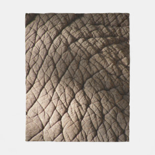 Couverture Polaire Véritable Texture De Peau D'Éléphant, Rincée.