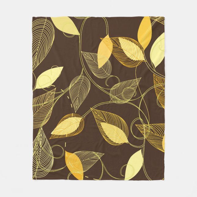 Couverture Polaire Versatile sans fil : Conception Motif Abstraite. (Devant)