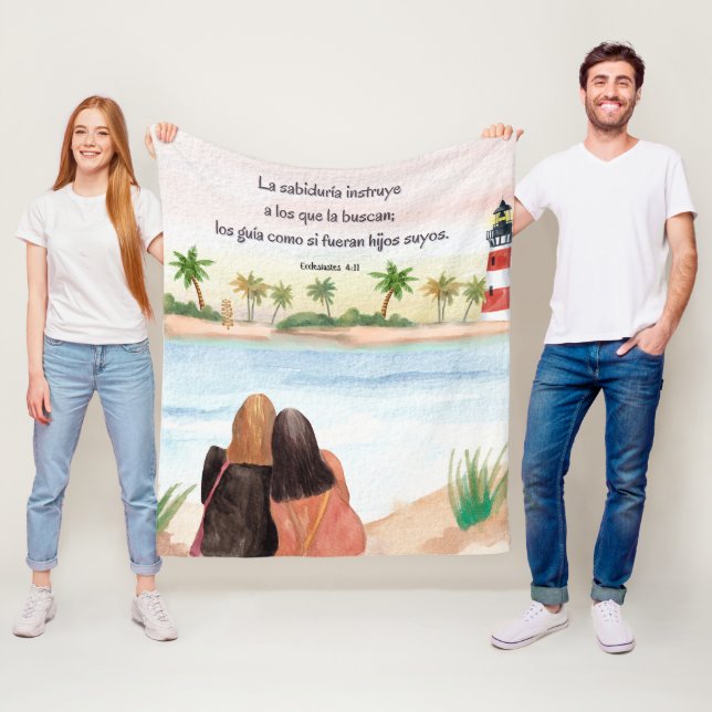 Couverture Polaire Versos Motivacionales Biblicos en Español (En situation)