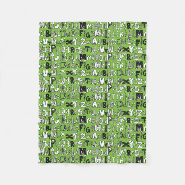 Couverture Polaire Vert ABC (Devant)