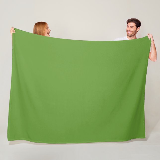 Couverture Polaire Vert Avocat (En situation)