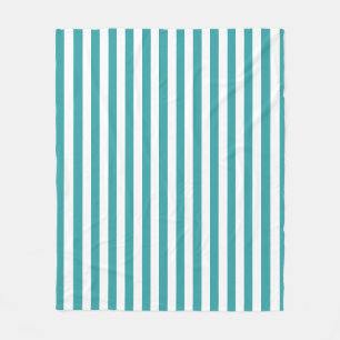 Couverture Polaire Vert blanc rayé Couleurs tendance Décor moderne