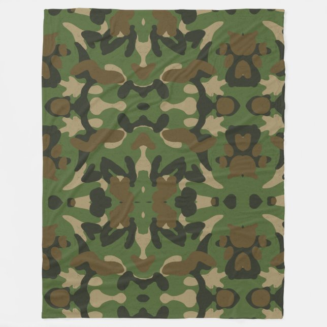 Couverture Polaire Vert camouflage (Devant)