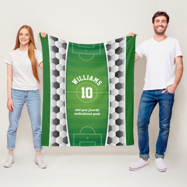 Couverture Polaire Vert de sport de boule de terrain de football du (En situation)