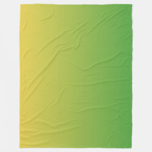 Couverture Polaire Vert et jaune ombre