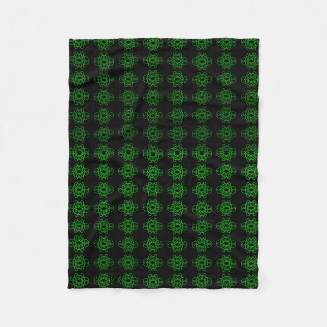Couverture Polaire Vert Et Noir (Devant)