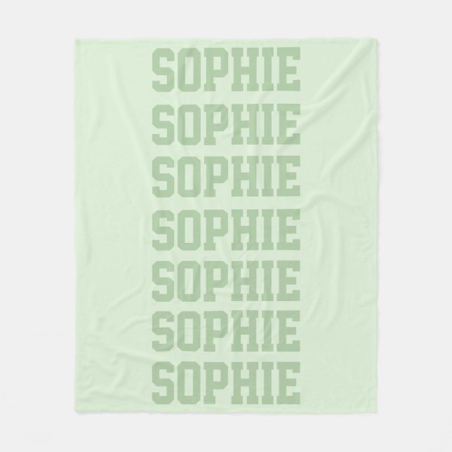 Couverture Polaire Vert préppy (Devant)