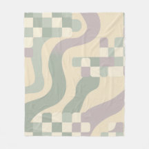 Vert sauge et lilas danois pastel abstrait scandin