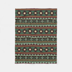 Couverture Polaire Vert tribal du sud-ouest