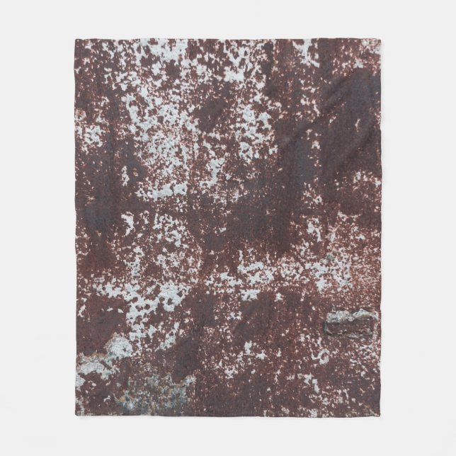 Couverture Polaire Very old rusted sheet iron. Textured metal surface (Devant)