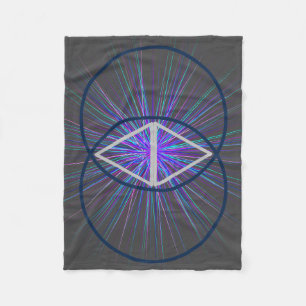 Couverture Polaire Vesica Pisces with Starburst Fleece Blanket
