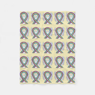 Couverture Polaire Vessie Cancer Sensibilisation Ruban Ange Couvertur