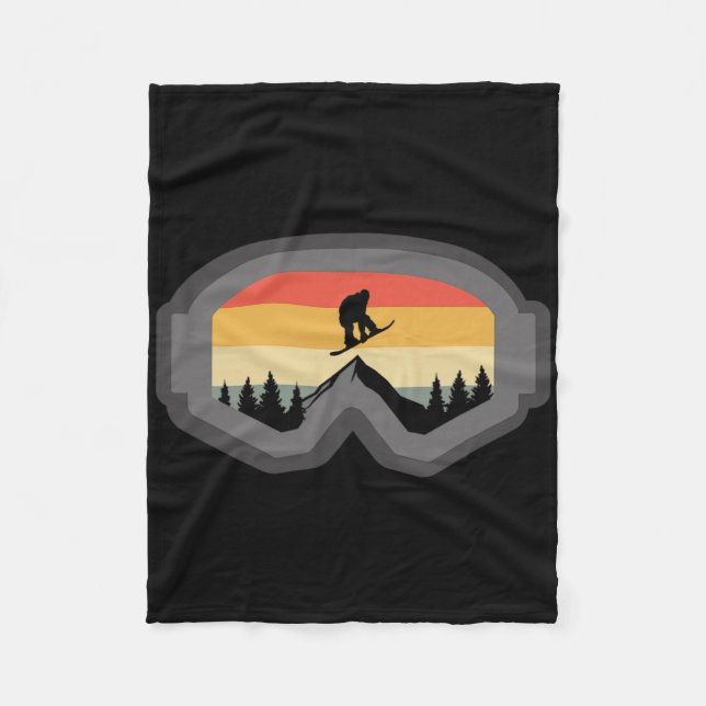 Couverture Polaire Vêtements de snowboard - Snowboard Snowboarder Sno (Devant)