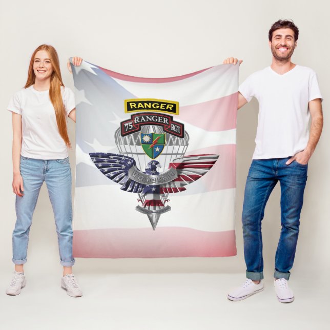 Couverture Polaire Vétéran du 75e régiment de rangers (En situation)