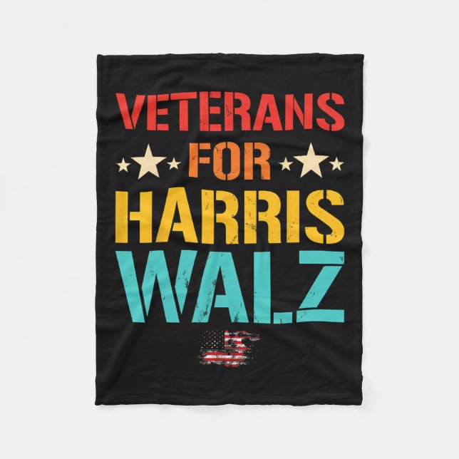 Couverture Polaire Vétérinaire Pour Harris Wheimer Waltz Drapeau Usa (Devant)