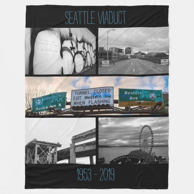 Couverture Polaire Viaduc de Seattle (Devant)