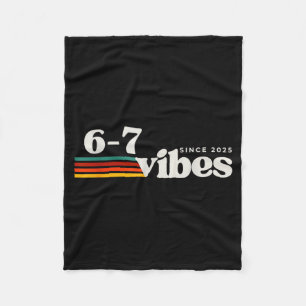 Couverture Polaire Vibes 2025 67 Mème Tendance Rétro Drôle Dicton