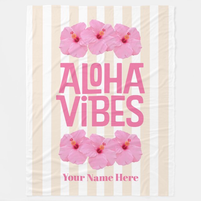 Couverture Polaire Vibes Aloha (Devant)