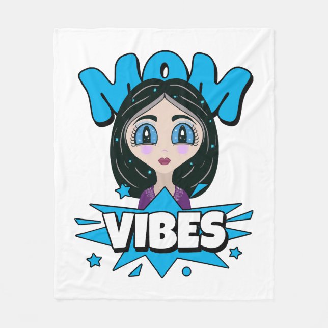 Couverture Polaire Vibes de maman (Devant)