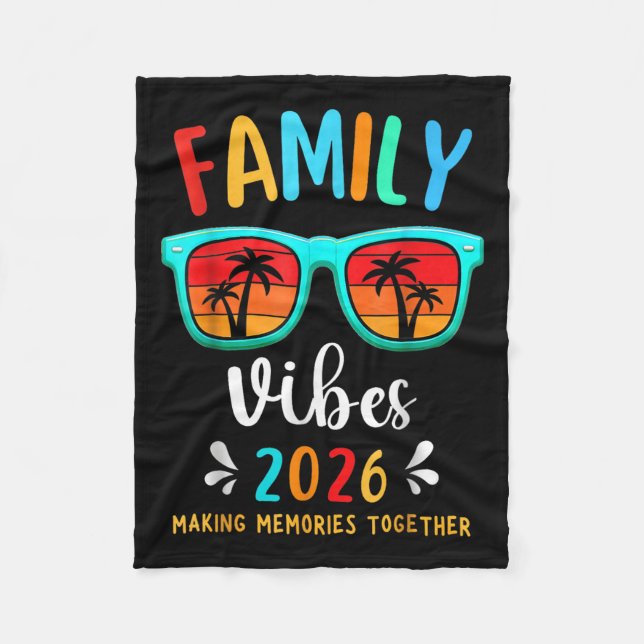 Couverture Polaire Vibes Familiales 2026 Retrouvailles Familiales Vac (Devant)