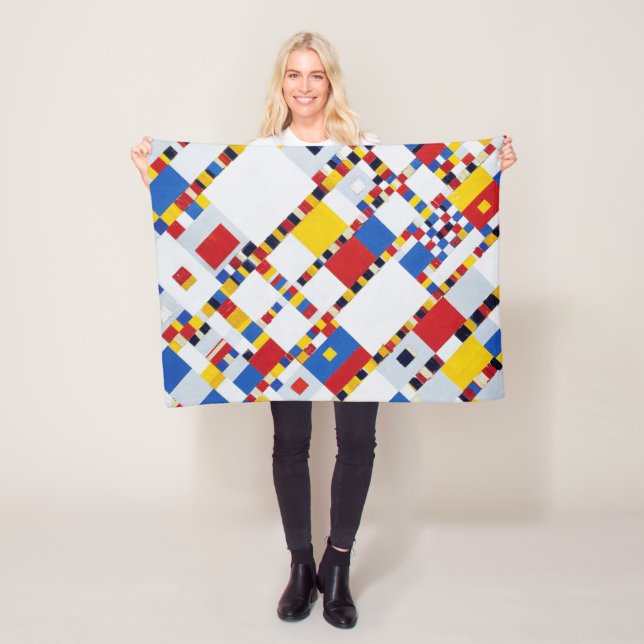 Couverture Polaire Victory Boogie Woogie, Mondrian (En situation)