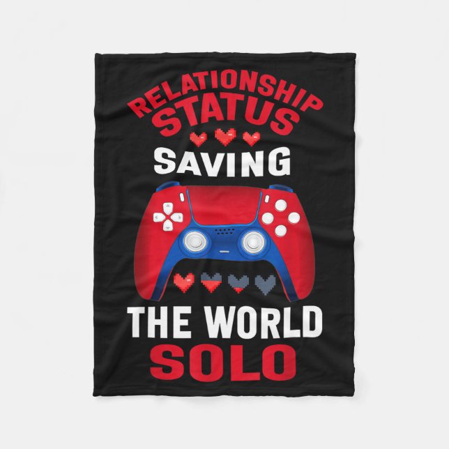 Couverture Polaire Video Games Valentines Day Gamer Gaming  (Devant)