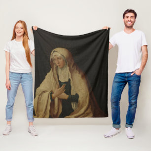 Couverture Polaire Vierge Marie voilée (par Lucas van Leyden)