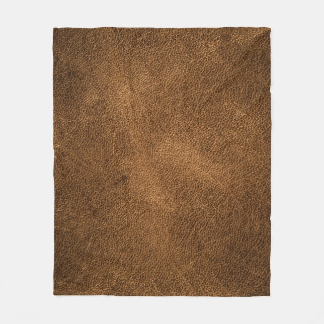 Couverture Polaire Vieux cuir Brown : Arrière - plan texturé (Devant)