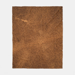 Couverture Polaire Vieux cuir marron