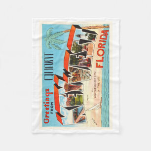 Couverture Polaire Vieux souvenir de Vintage voyage de Key West la