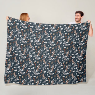 Couverture Polaire Vignes de haie Lapins galopants