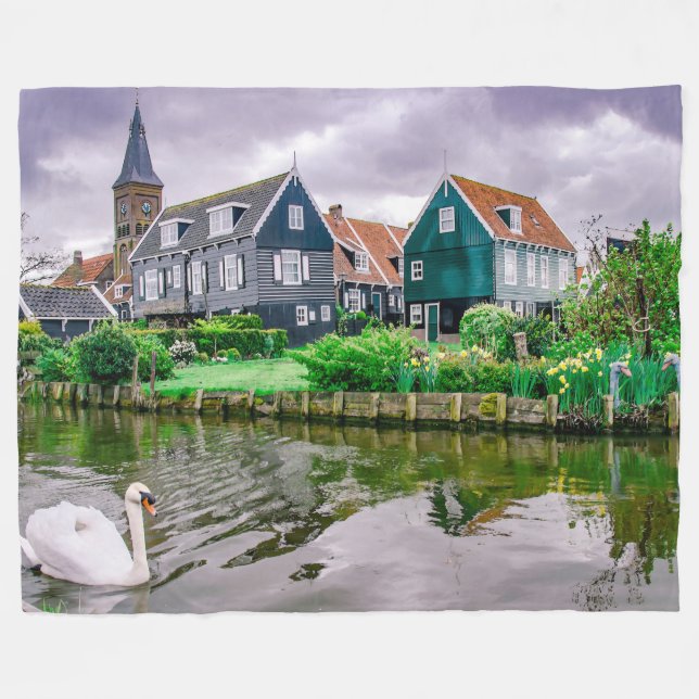 Couverture Polaire Village néerlandais Marken (Devant (Horizontal))