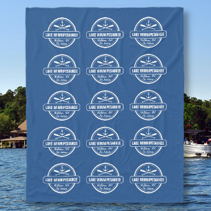 Couverture Polaire Ville faite sur commande de Winnipesaukee NH de