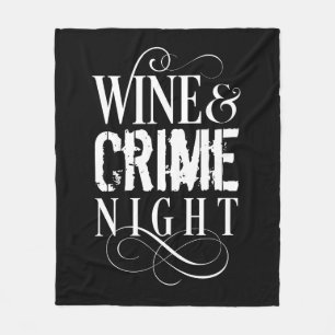 Couverture Polaire Vin & Crime Night - drôle de crime vrai