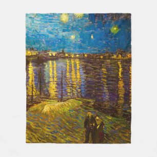 Couverture Polaire Vincent van Gogh Art Fleece Blanche