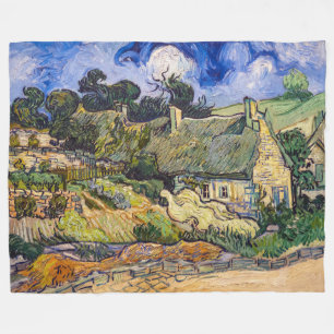 Couverture Polaire Vincent Van Gogh - Chaumières à Cordeville