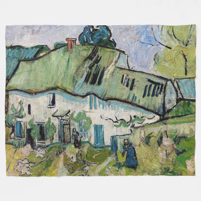 Couverture Polaire Vincent van Gogh - Ferme à deux chiffres (Devant (Horizontal))